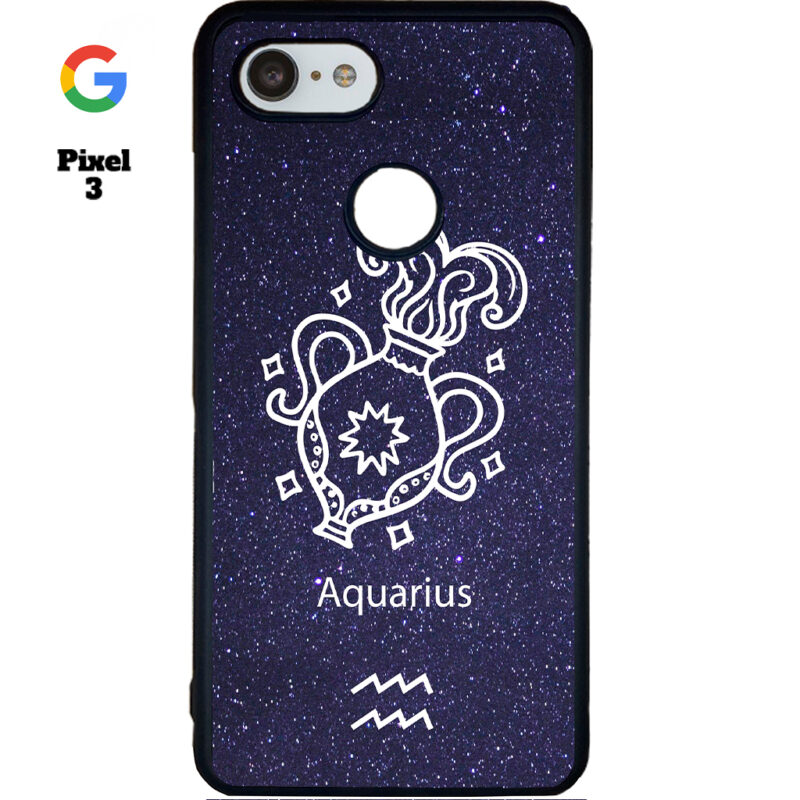 Aquarius Zodiac Stars Phone Case Google Pixel 3 Phone Case Cover