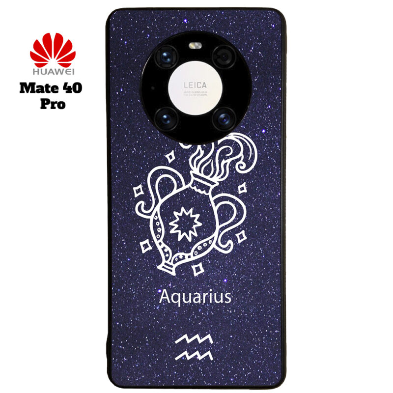 Aquarius Zodiac Stars Phone Case Huawei Mate 40 Pro Phone Case Cover Image