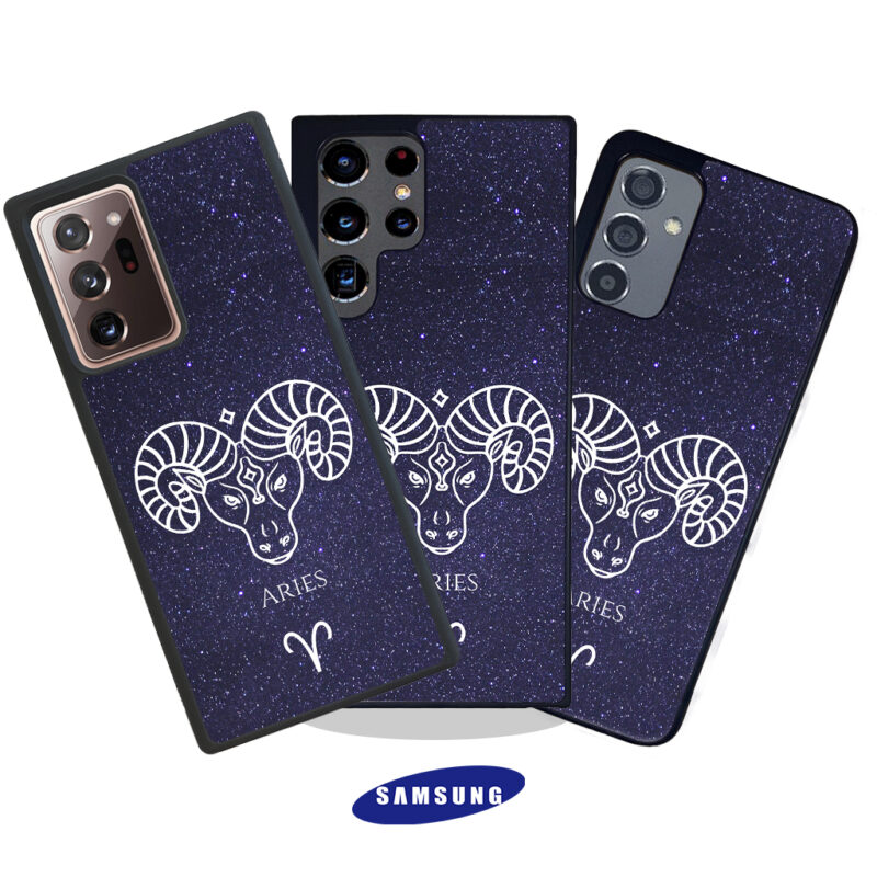 Aries Zodiac Stars Phone Case Samsung Galaxy Phone Case Cover Product Hero Shot