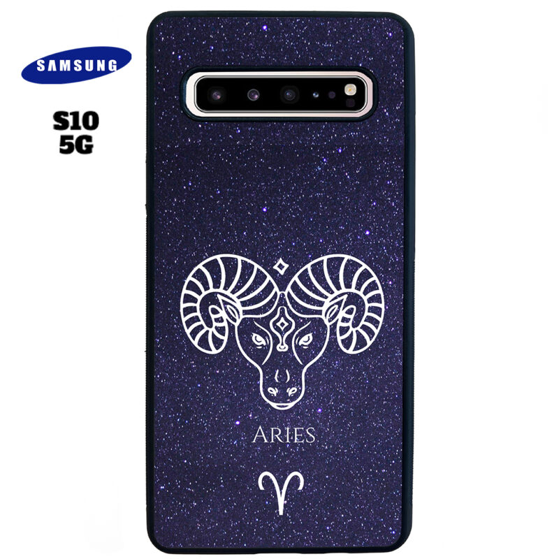 Aries Zodiac Stars Phone Case Samsung Galaxy S10 5G Phone Case Cover