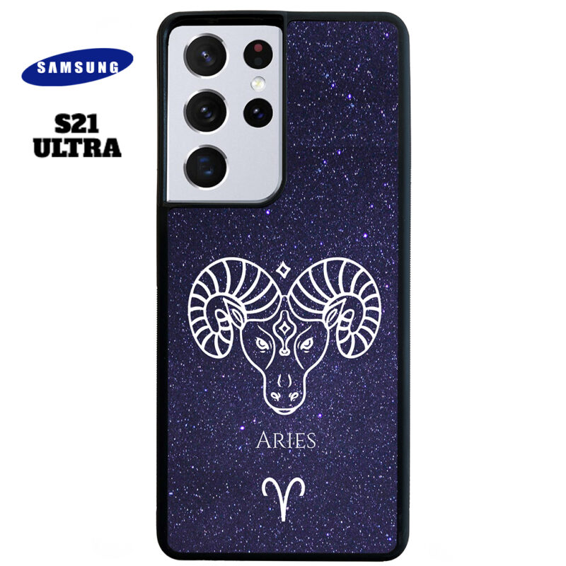 Aries Zodiac Stars Phone Case Samsung Galaxy S21 Ultra Phone Case Cover