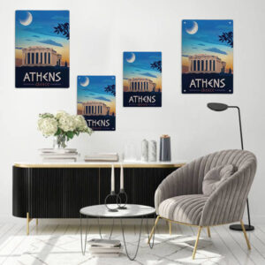 Athens Greece Aluminium Sign All Sizes Cover Image Australia
