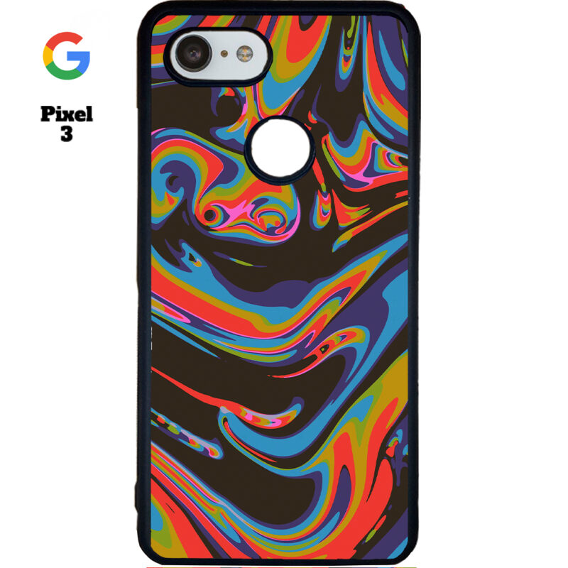 Colourful Swirl Phone Case Google Pixel 3 Phone Case Cover