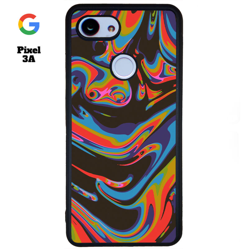Colourful Swirl Phone Case Google Pixel 3A Phone Case Cover