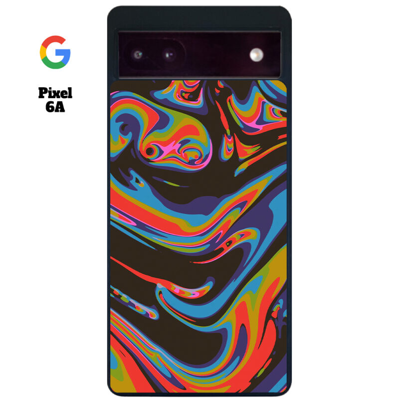 Colourful Swirl Phone Case Google Pixel 6A Phone Case Cover