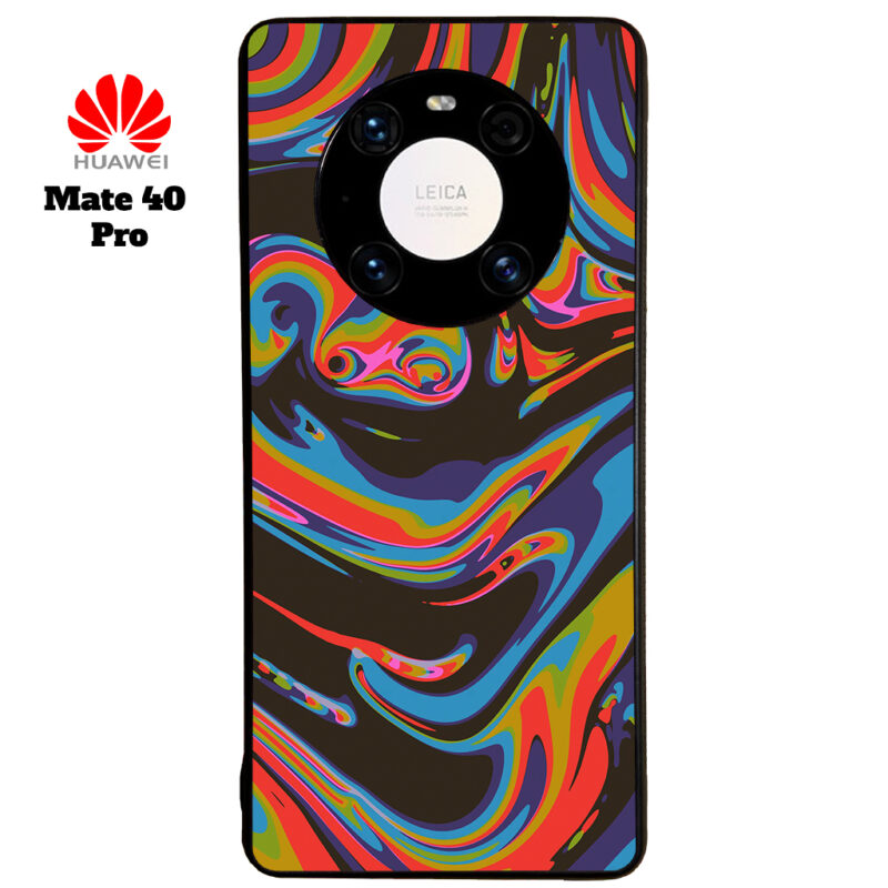 Colourful Swirl Phone Case Huawei Mate 40 Pro Phone Case Cover Image