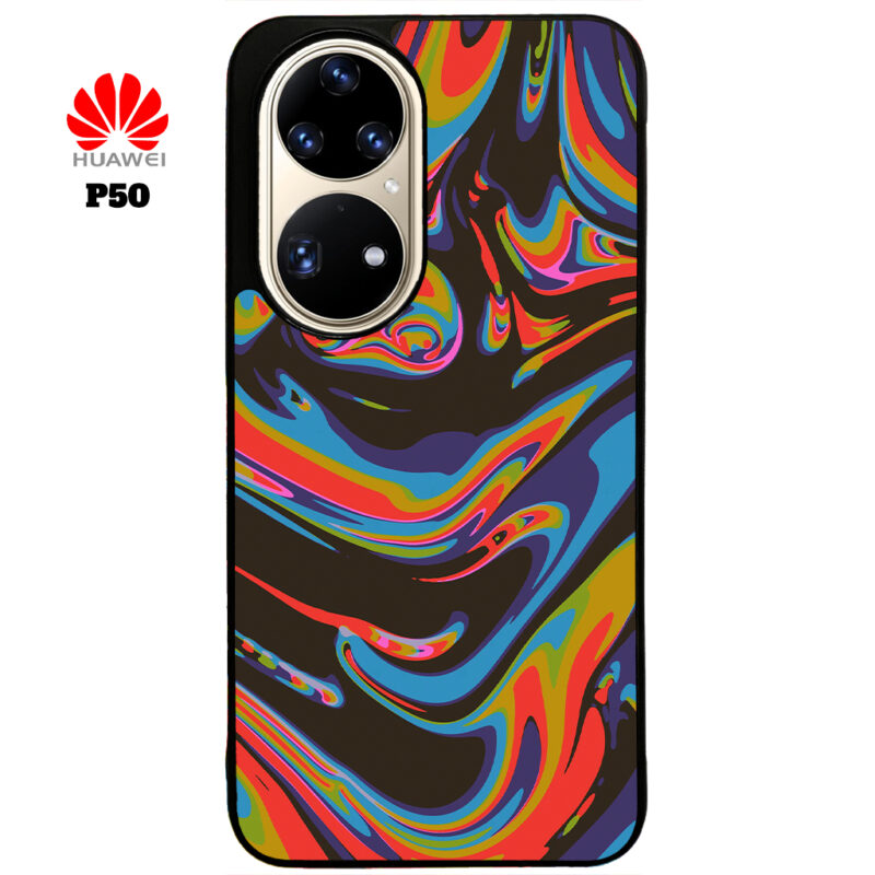 Colourful Swirl Phone Case Huawei P50 Phone Phone Case Cover