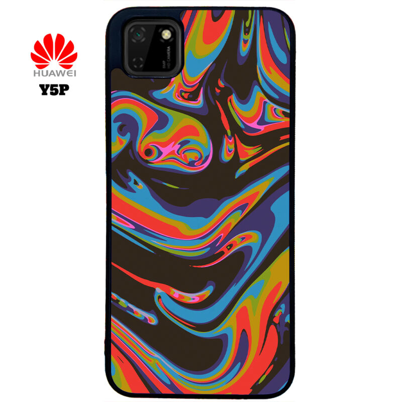 Colourful Swirl Phone Case Huawei Y5P Phone Case Cover