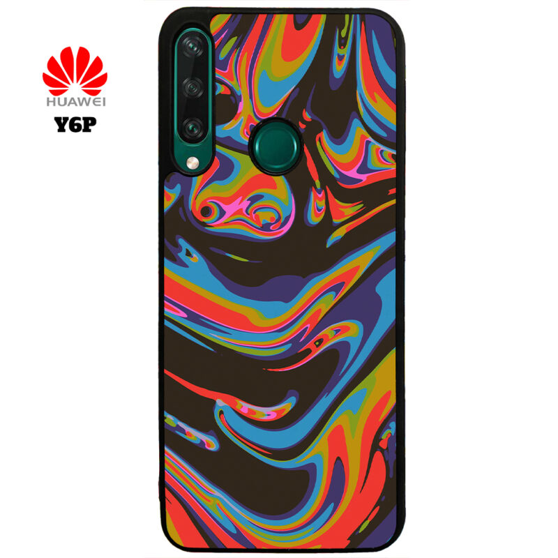 Colourful Swirl Phone Case Huawei Y6P Phone Case Cover