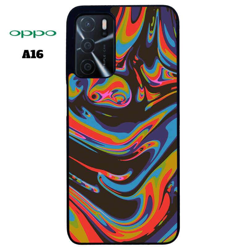 Colourful Swirl Phone Case Oppo A16 Phone Case Cover