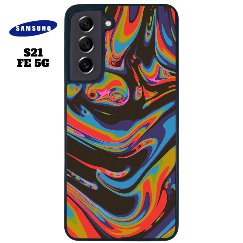 Colourful Swirl Phone Case Samsung Galaxy S21 FE 5G Phone Case Cover