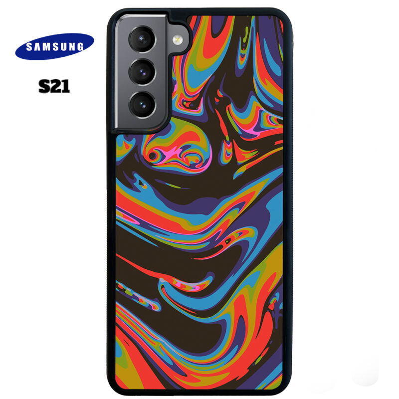 Colourful Swirl Phone Case Samsung Galaxy S21 Phone Case Cover