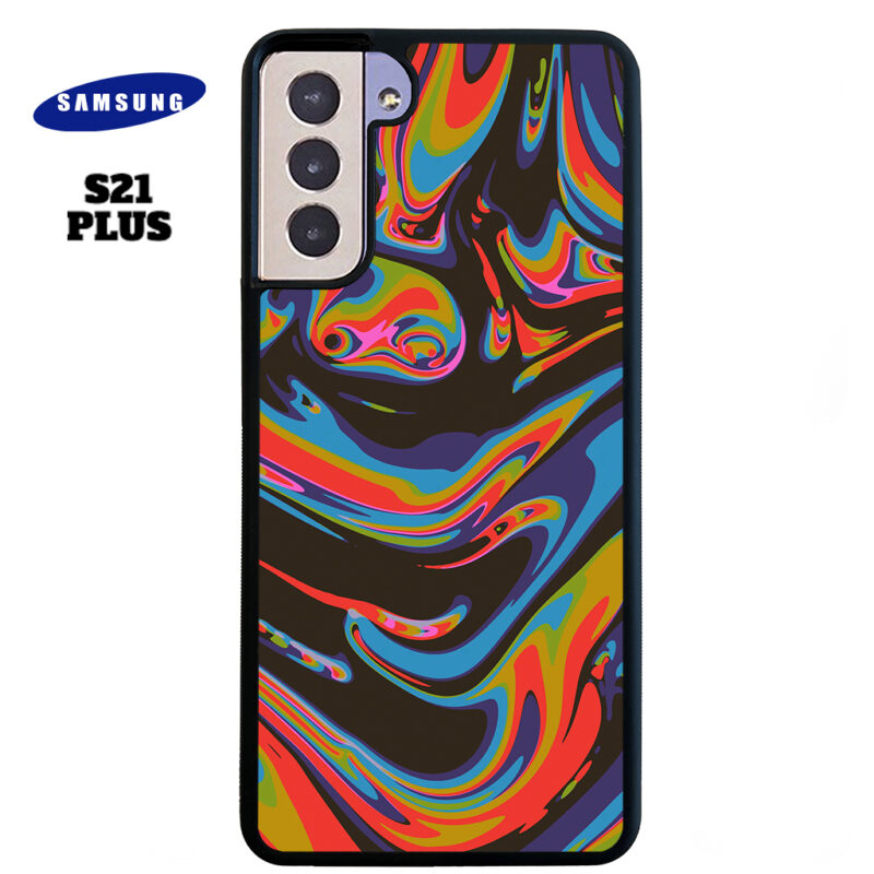 Colourful Swirl Phone Case Samsung Galaxy S21 Plus Phone Case Cover