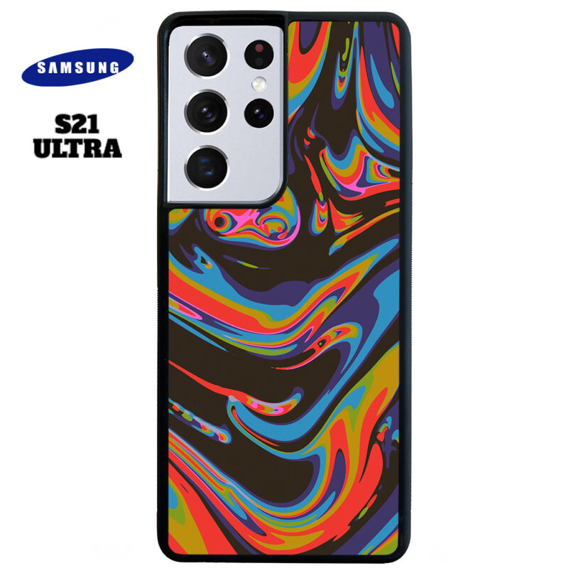 Colourful Swirl Phone Case Samsung Galaxy S21 Ultra Phone Case Cover