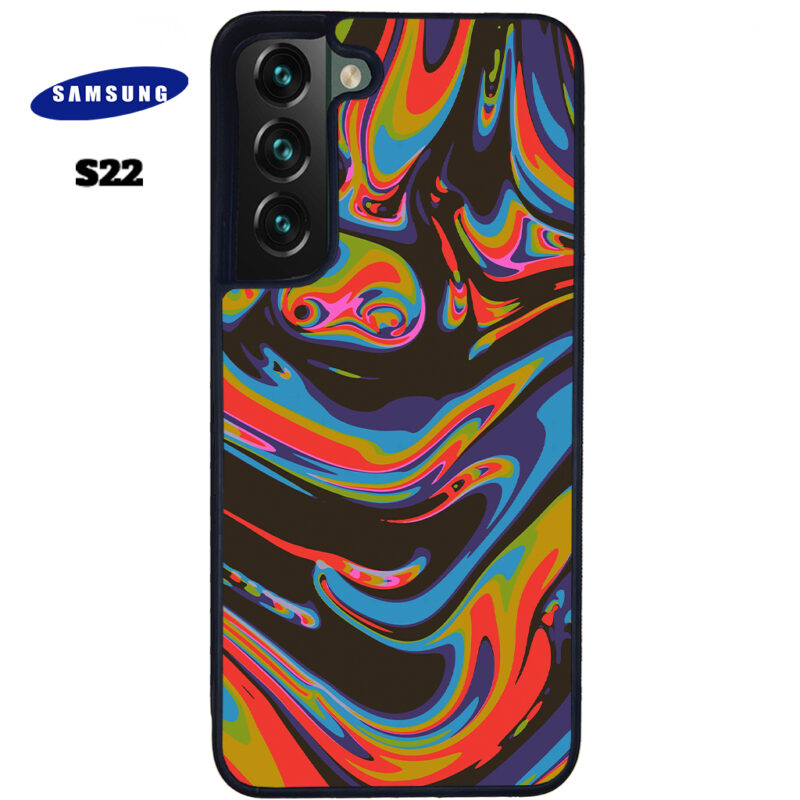 Colourful Swirl Phone Case Samsung Galaxy S22 Phone Case Cover