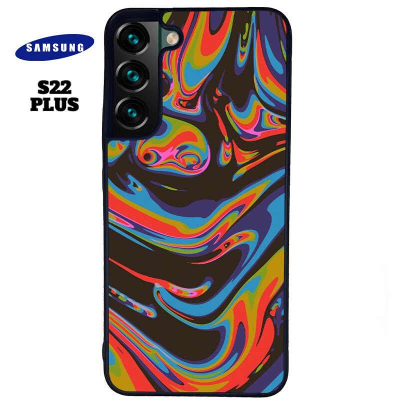 Colourful Swirl Phone Case Samsung Galaxy S22 Plus Phone Case Cover