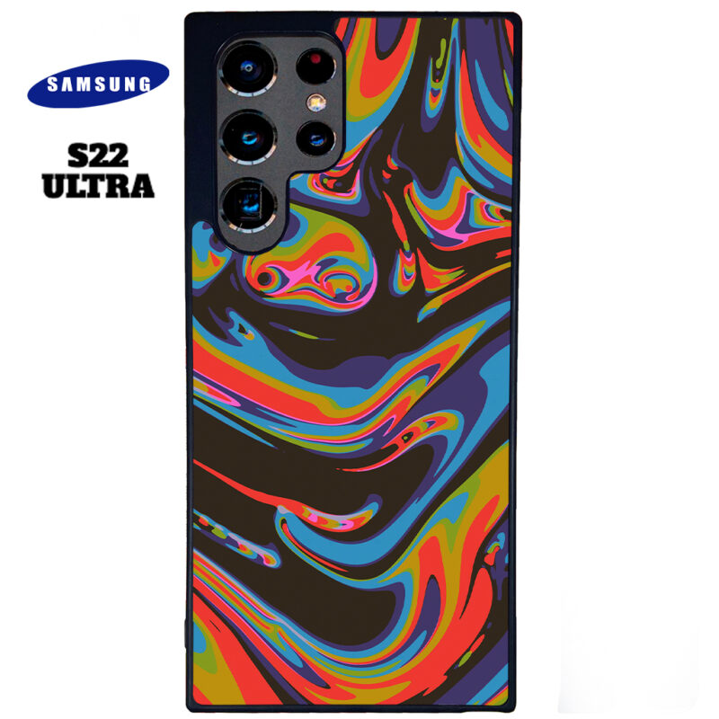 Colourful Swirl Phone Case Samsung Galaxy S22 Ultra Phone Case Cover