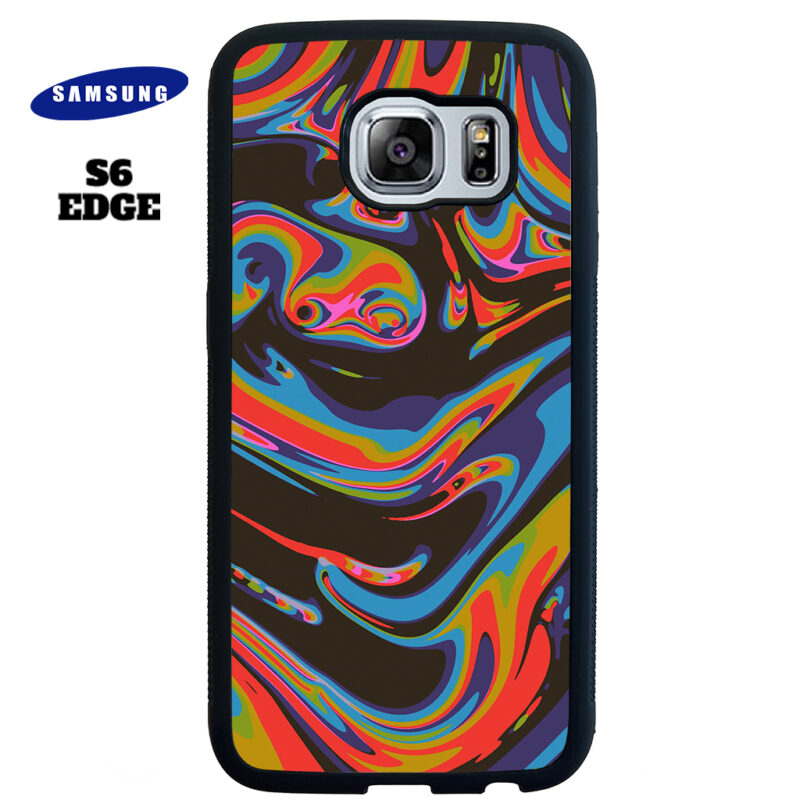 Colourful Swirl Phone Case Samsung Galaxy S6 Edge Phone Case Cover