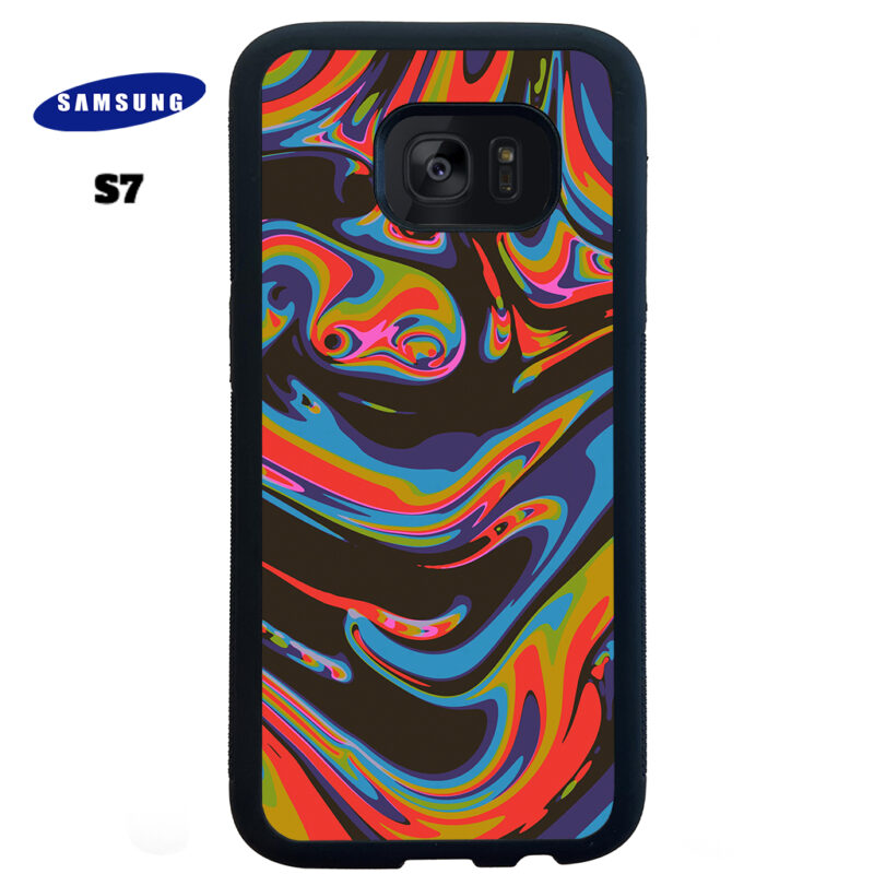 Colourful Swirl Phone Case Samsung Galaxy S7 Phone Case Cover
