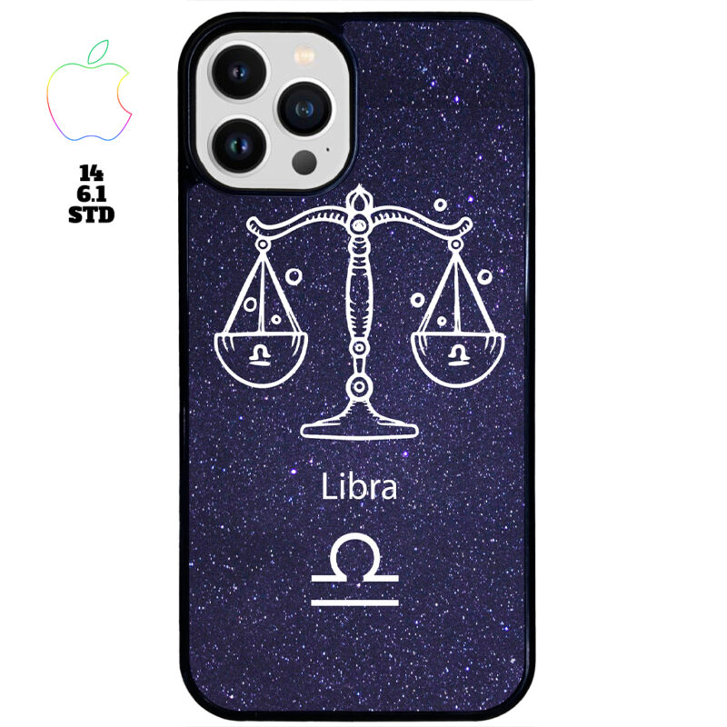 Libra Zodiac Stars Apple iPhone Case Apple iPhone 14 6.1 STD Phone Case Phone Case Cover