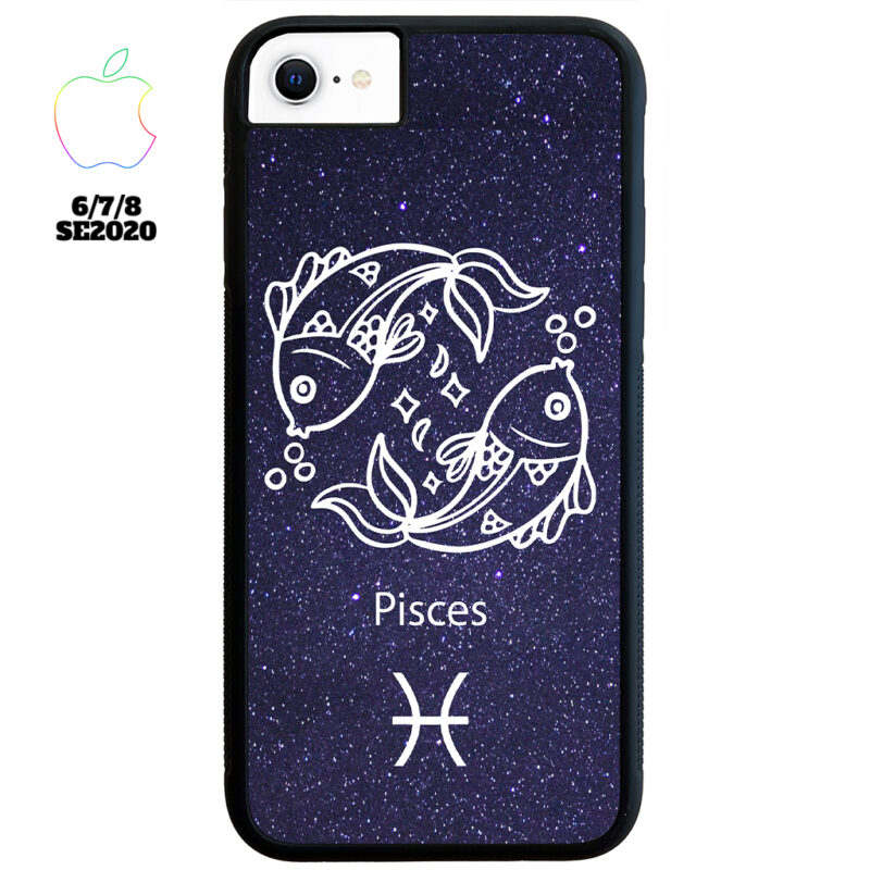 Pisces Zodiac Stars Apple iPhone Case Apple iPhone 6 7 8 SE 2020 Phone Case Phone Case Cover