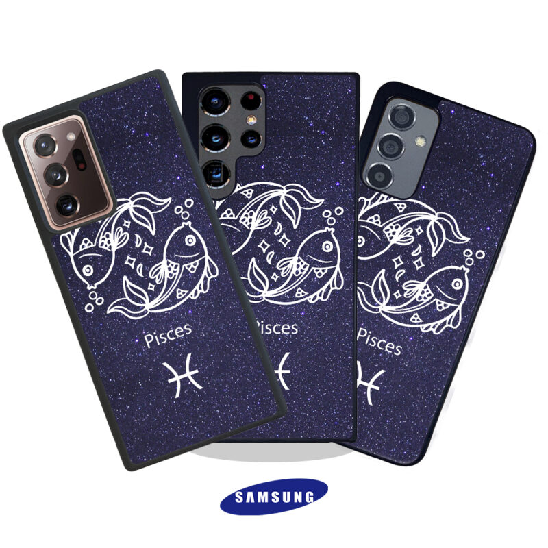 Pisces Zodiac Stars Phone Case Samsung Galaxy Phone Case Cover Product Hero Shot