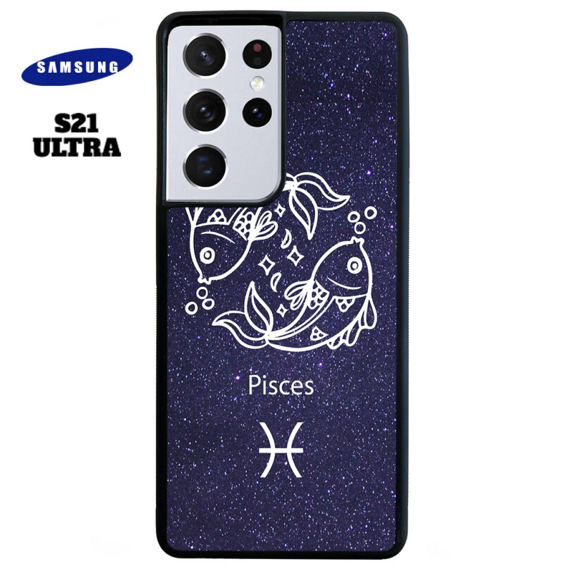 Pisces Zodiac Stars Phone Case Samsung Galaxy S21 Ultra Phone Case Cover