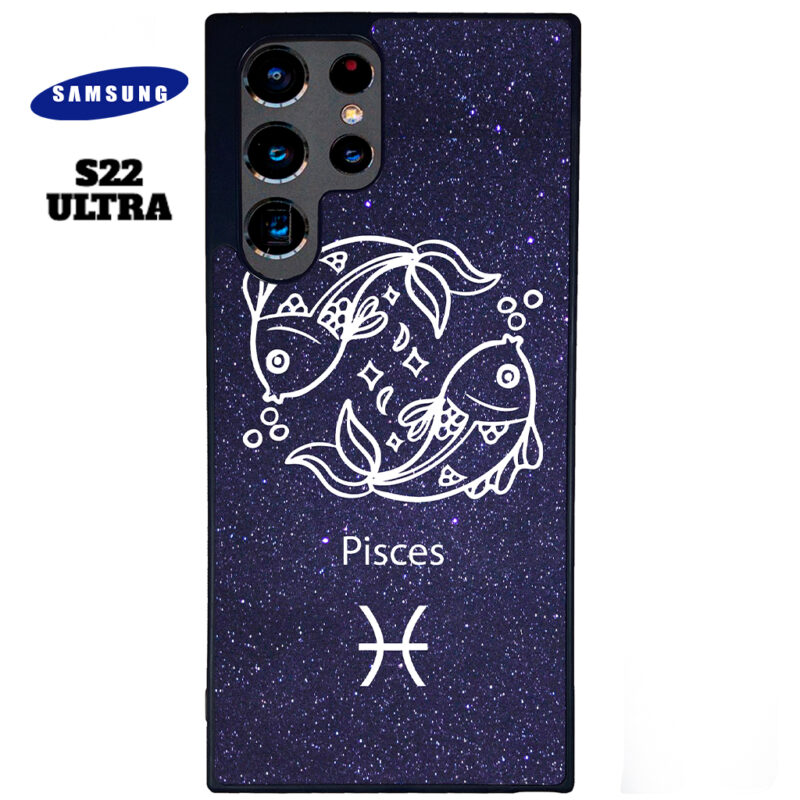 Pisces Zodiac Stars Phone Case Samsung Galaxy S22 Ultra Phone Case Cover
