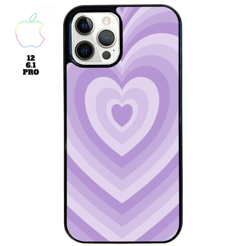 Purple Love Apple iPhone Case Apple iPhone 12 6 1 Pro Phone Case Phone Case Cover