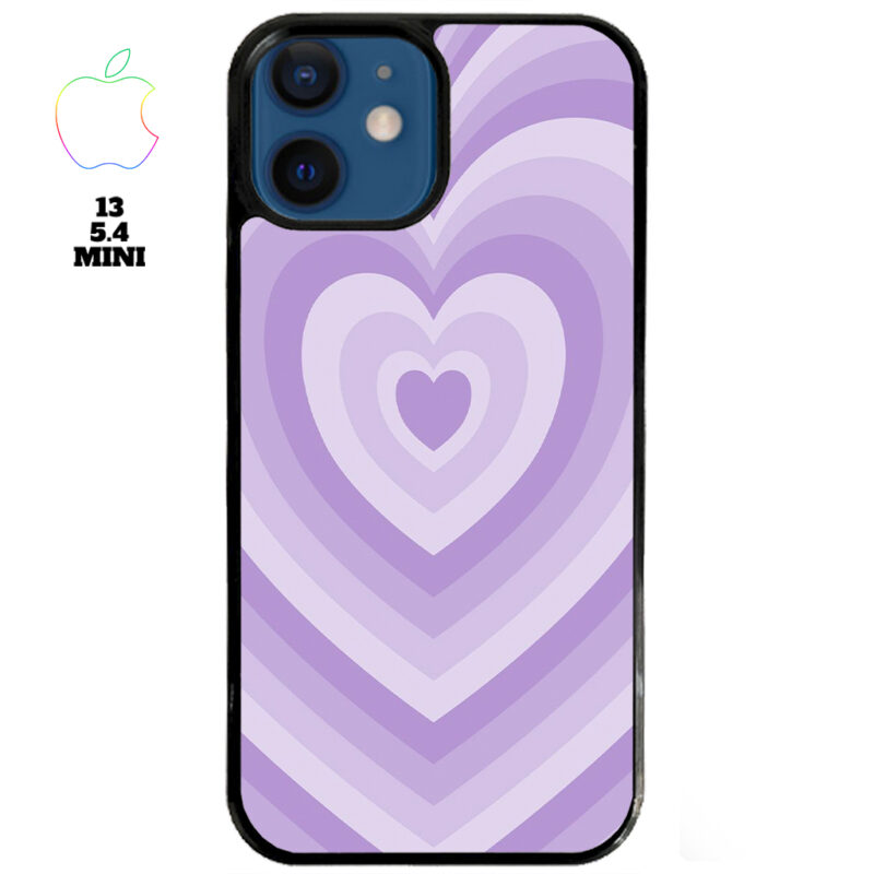 Purple Love Apple iPhone Case Apple iPhone 13 5 4 Mini Phone Case Phone Case Cover
