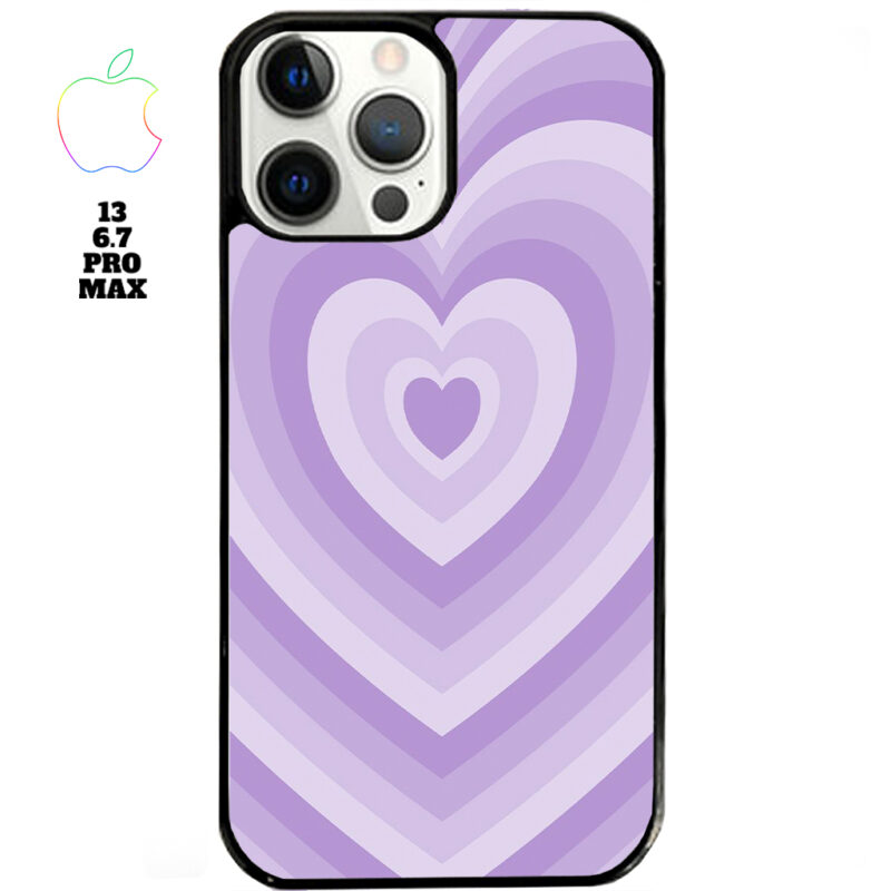 Purple Love Apple iPhone Case Apple iPhone 13 6.7 Pro Max Phone Case Phone Case Cover