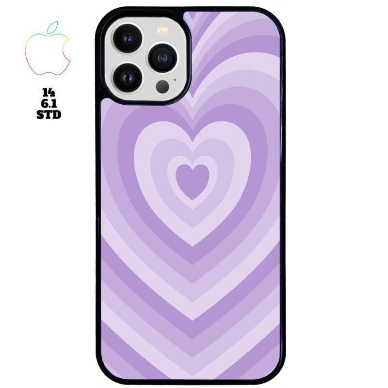 Purple Love Apple iPhone Case Apple iPhone 14 6.1 STD Phone Case Phone Case Cover