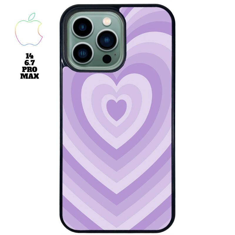 Purple Love Apple iPhone Case Apple iPhone 14 6.7 Pro Max Phone Case Phone Case Cover
