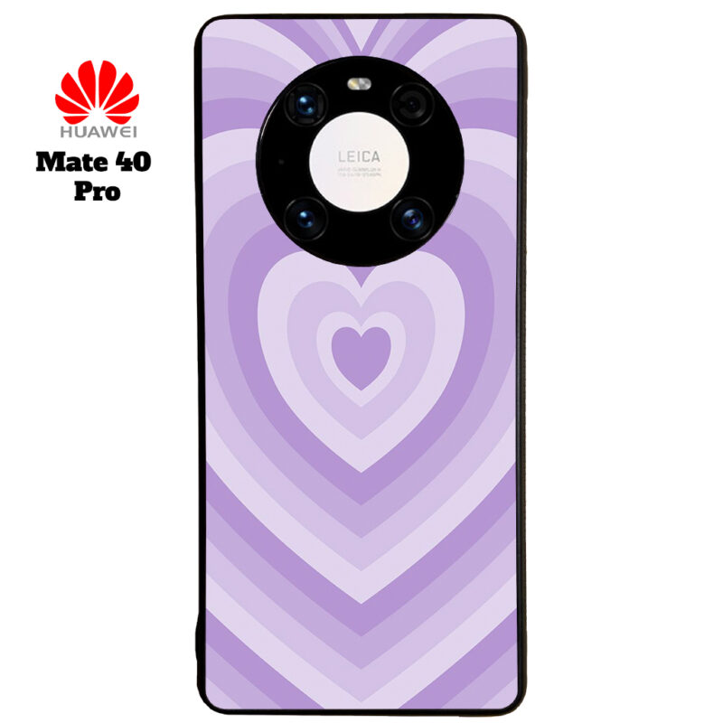 Purple Love Phone Case Huawei Mate 40 Pro Phone Case Cover Image