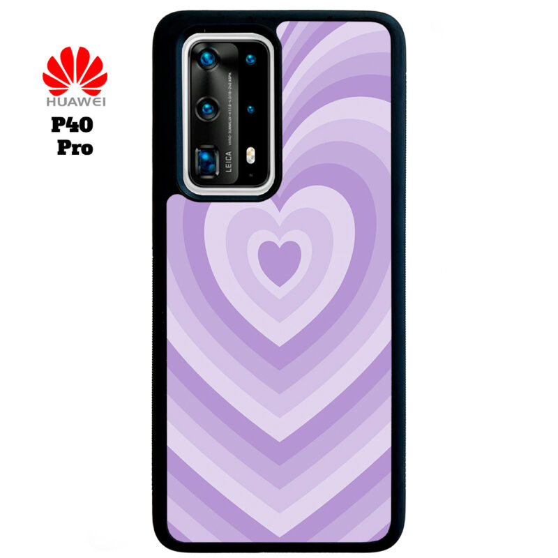 Purple Love Phone Case Huawei P40 Pro Phone Case Cover