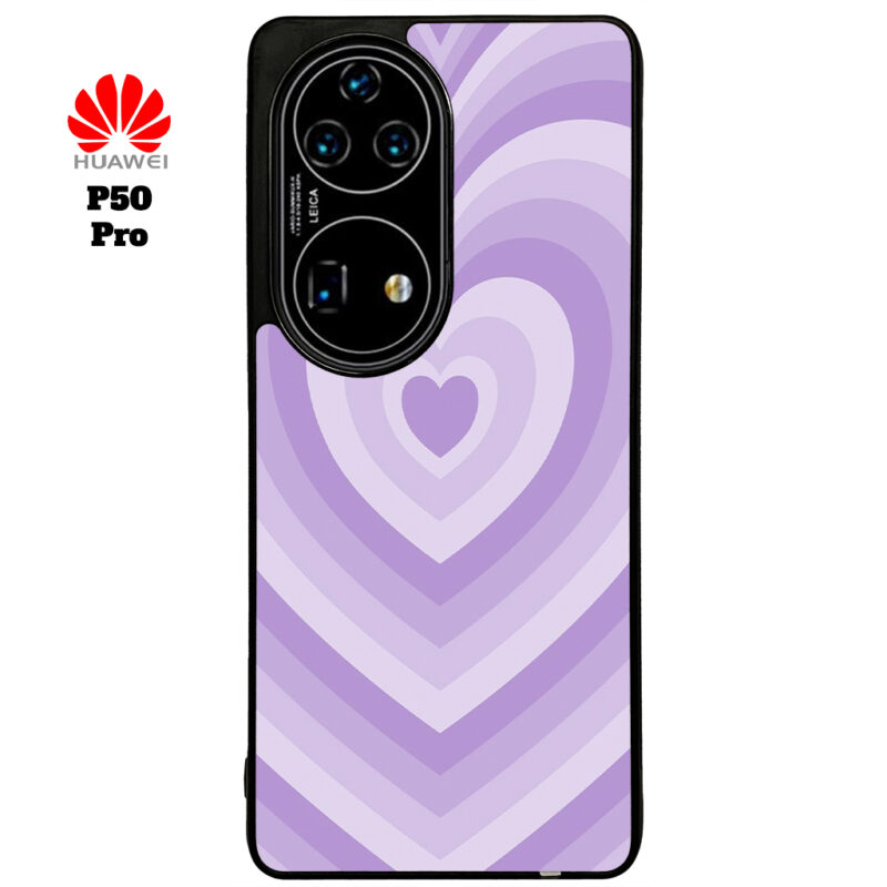 Purple Love Phone Case Huawei P50 Pro Phone Case Cover
