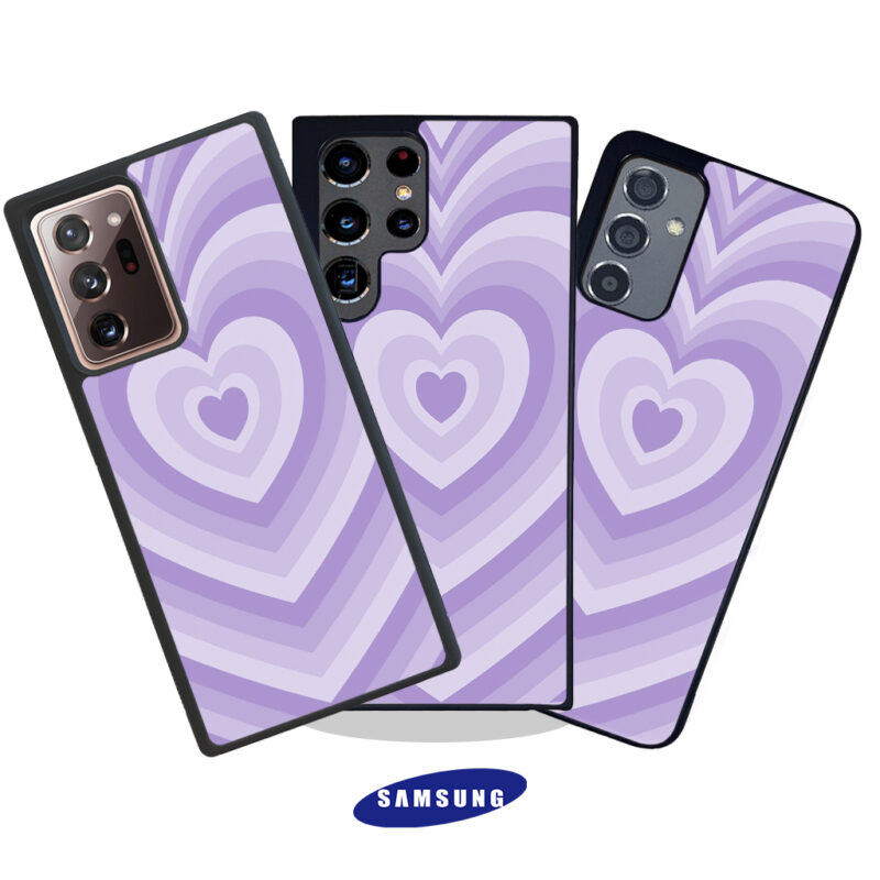 Purple Love Phone Case Samsung Galaxy Phone Case Cover Product Hero Shot