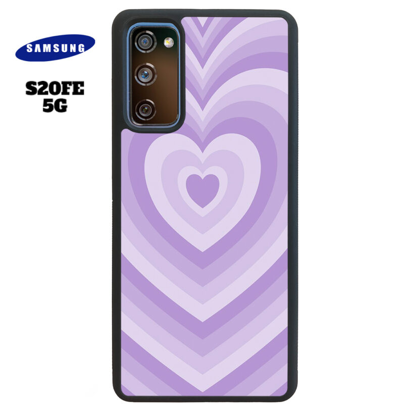 Purple Love Phone Case Samsung Galaxy S20 FE 5G Phone Case Cover