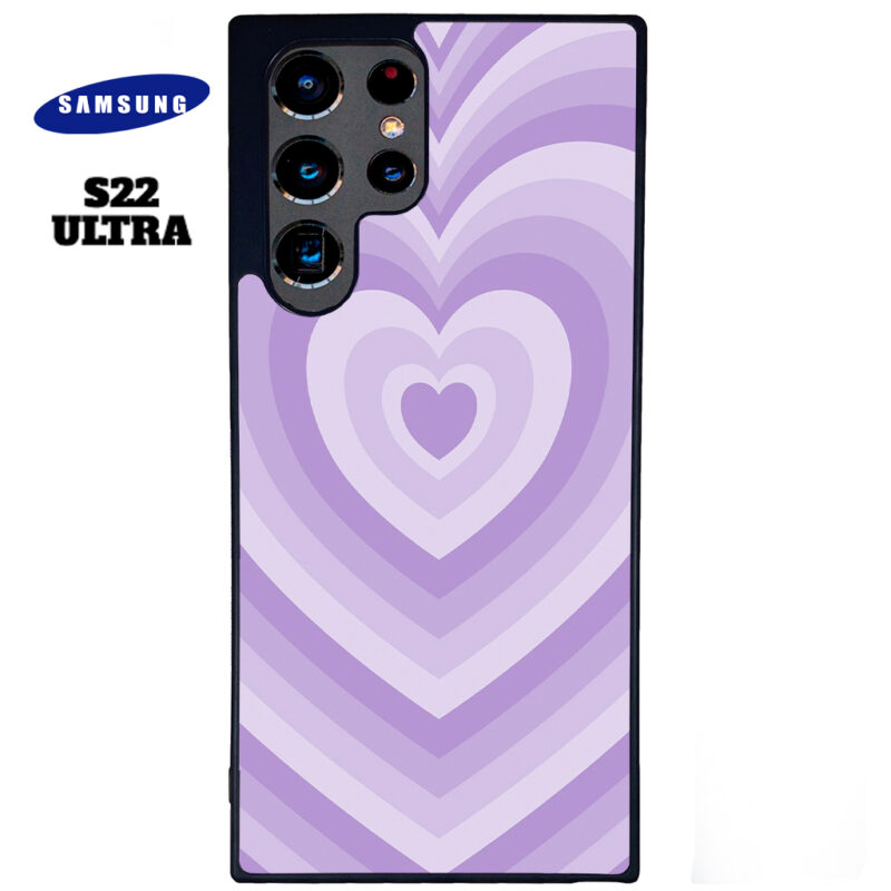 Purple Love Phone Case Samsung Galaxy S22 Ultra Phone Case Cover