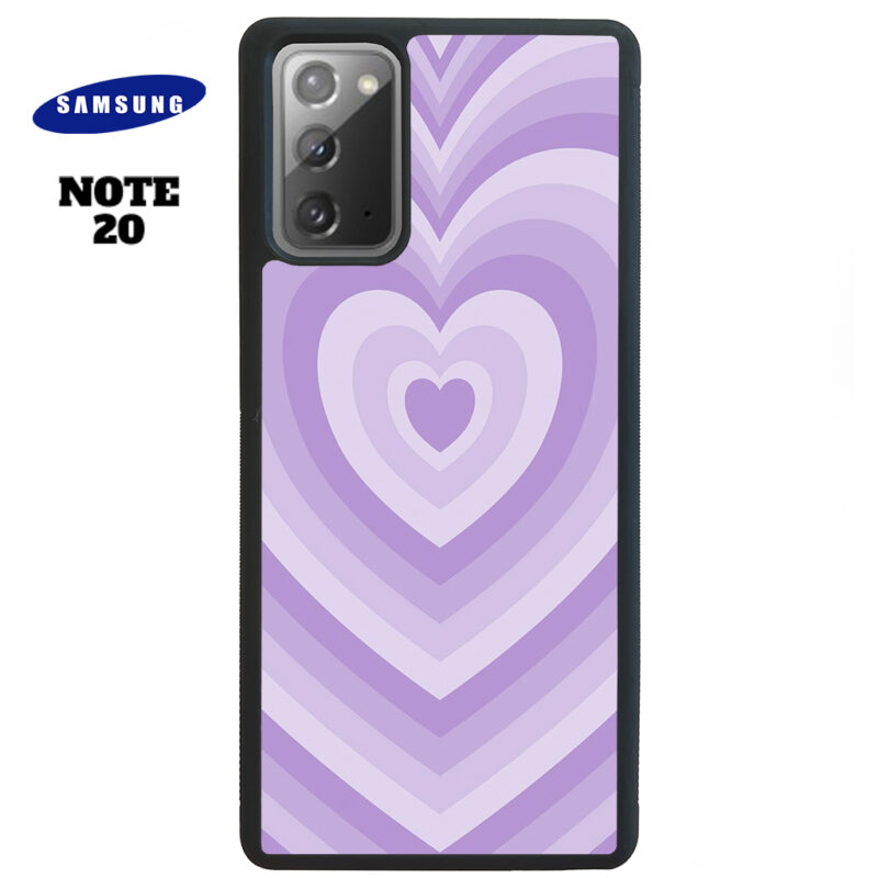 Purple Love Phone Case Samsung Note 20 Phone Case Cover