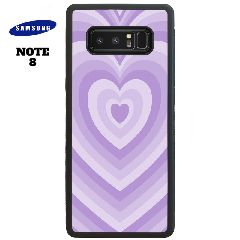 Purple Love Phone Case Samsung Note 8 Phone Case Cover