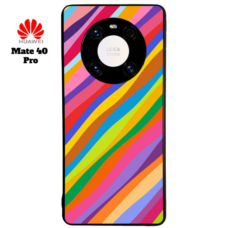 Rainbow Duck Phone Case Huawei Mate 40 Pro Phone Case Cover Image