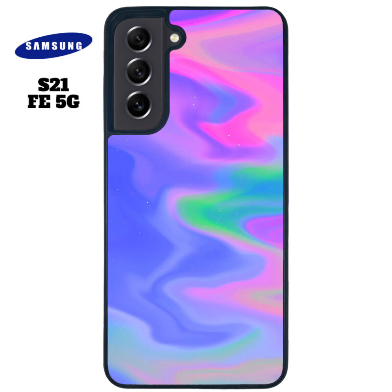 Rainbow Oil Spill Phone Case Samsung Galaxy S21 FE 5G Phone Case Cover