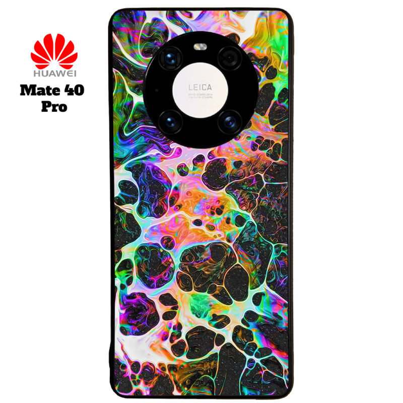 Rainbow Web Phone Case Huawei Mate 40 Pro Phone Case Cover Image