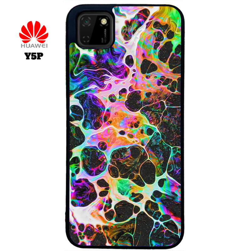 Rainbow Web Phone Case Huawei Y5P Phone Case Cover