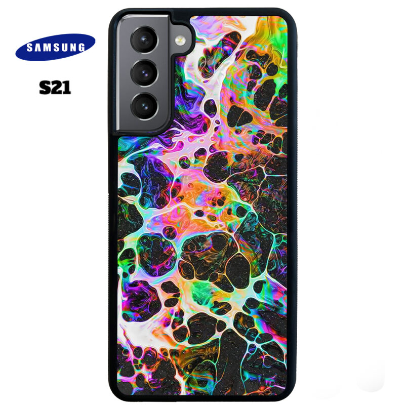 Rainbow Web Phone Case Samsung Galaxy S21 Phone Case Cover
