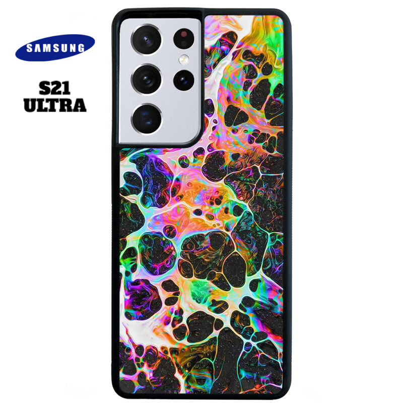 Rainbow Web Phone Case Samsung Galaxy S21 Ultra Phone Case Cover