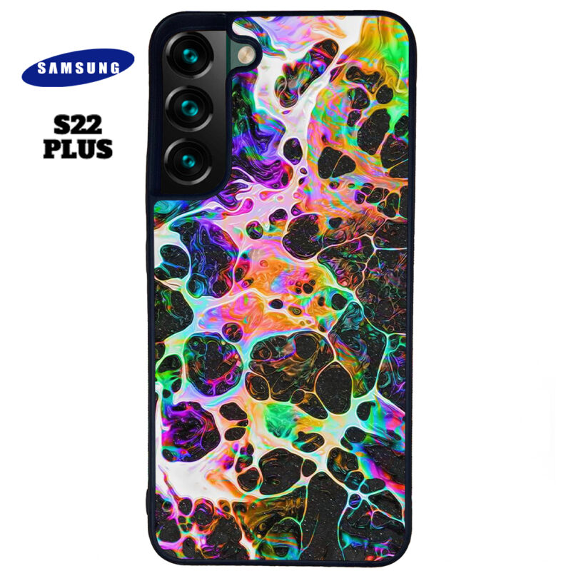 Rainbow Web Phone Case Samsung Galaxy S22 Plus Phone Case Cover