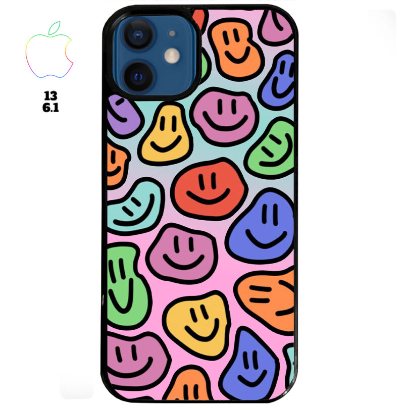 Smily Face Apple iPhone Case Apple iPhone 13 6.1 Phone Case Phone Case Cover