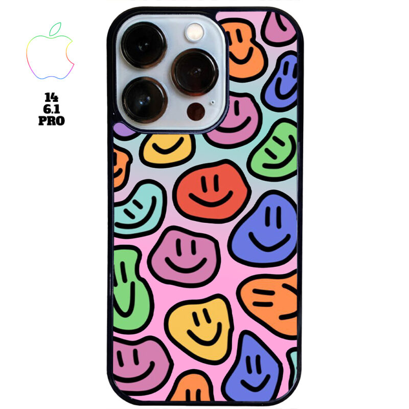 Smily Face Apple iPhone Case Apple iPhone 14 6.1 Pro Phone Case Phone Case Cover